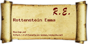 Rottenstein Emma névjegykártya